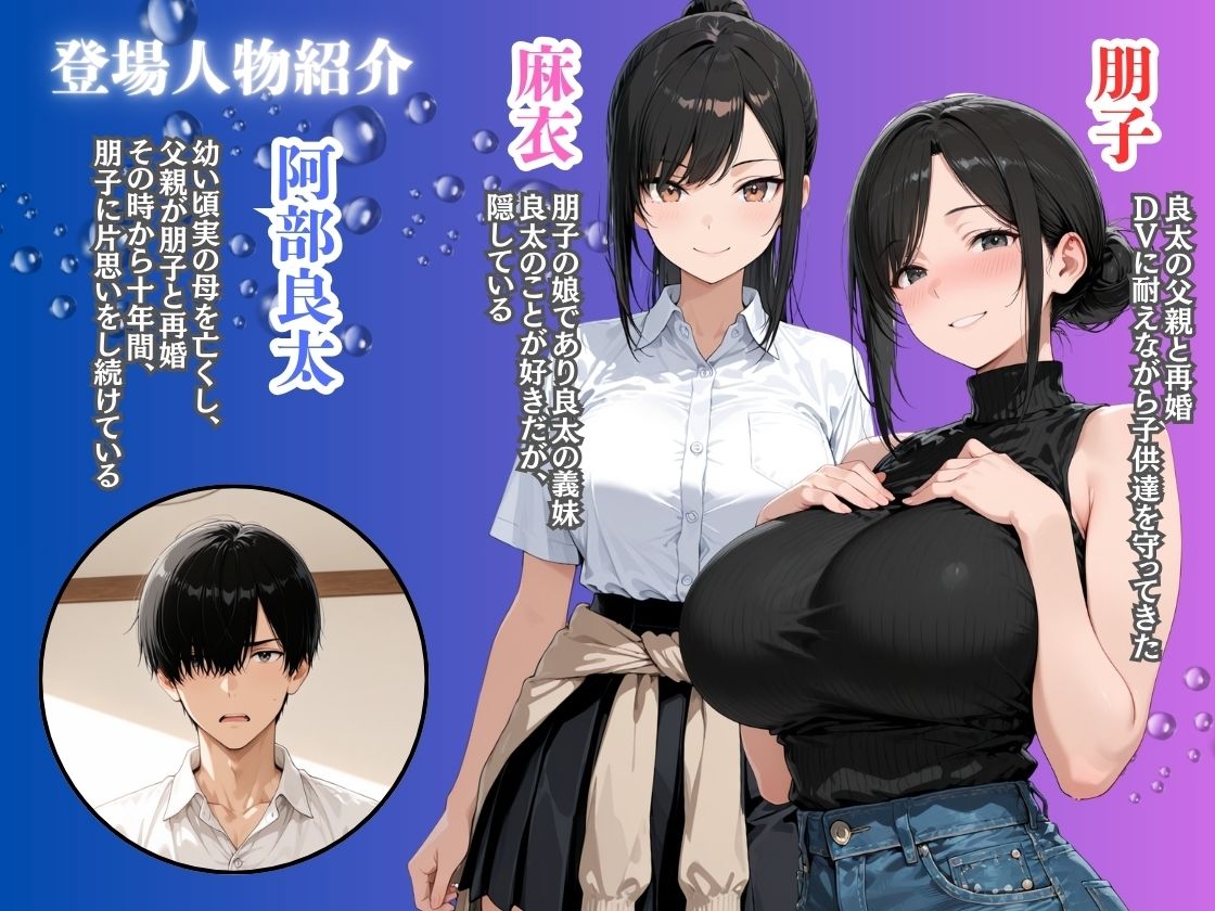 義妹の誘惑生ハメセックスを振り切り義母の処女アナルに中出しする - サンプル画像 1