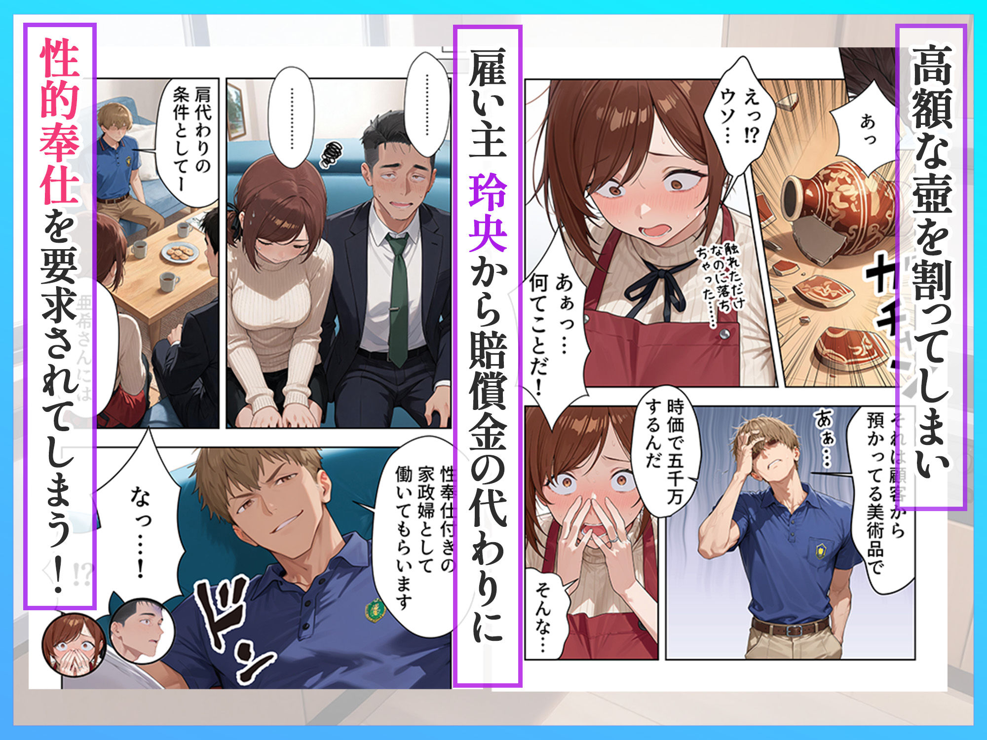 家事代行の人妻  寝取られた別れのビデオレター - サンプル画像 3