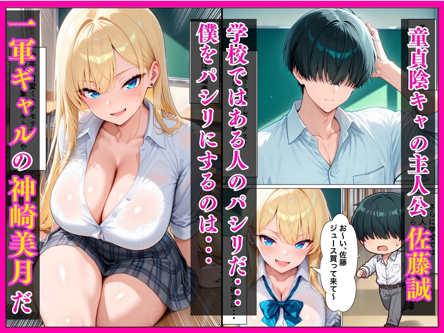 レンタル彼女を呼んだらクラスの一軍ギャルが来た話 - サンプル画像 1