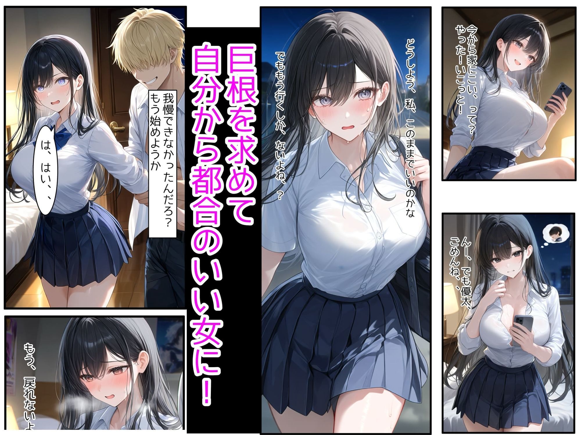 妹の彼氏にNTRされた爆乳J●の姉〜制服のまま絶倫巨根で子宮を突かれ孕ませイキ狂った記録〜 - サンプル画像 5