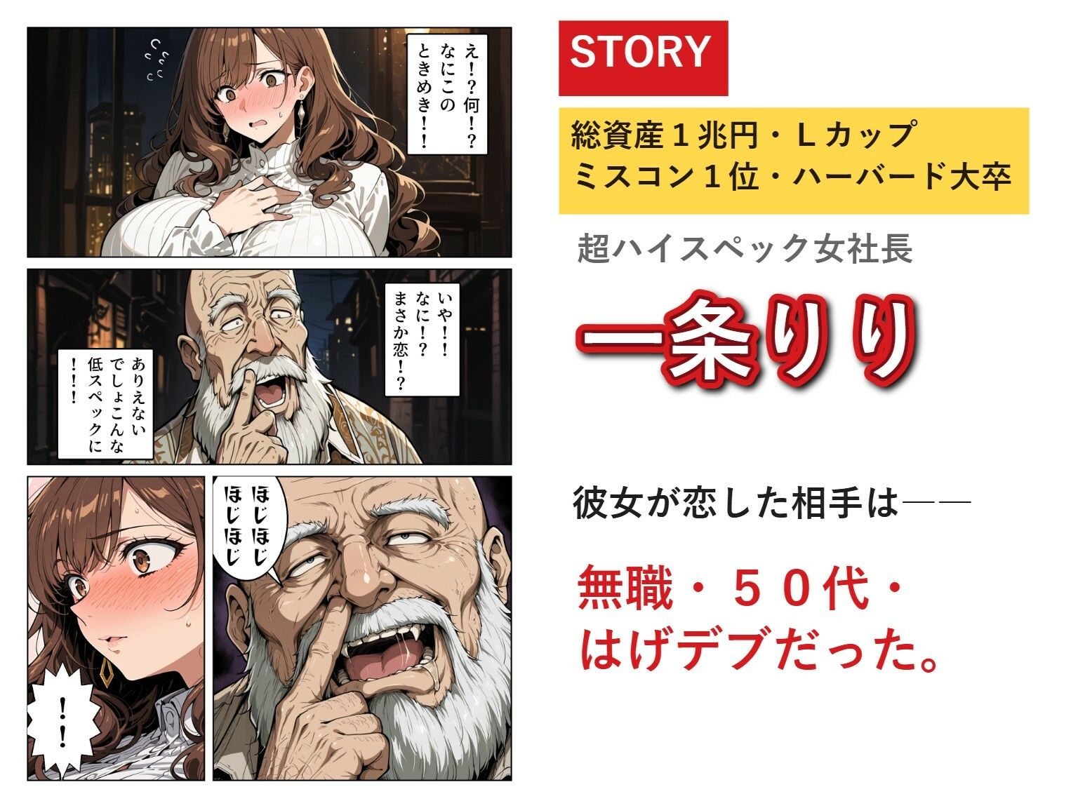 一兆円のメス〜Lカップの女社長との結婚から、全世界のメスを肉便器にするまで〜 - サンプル画像 2