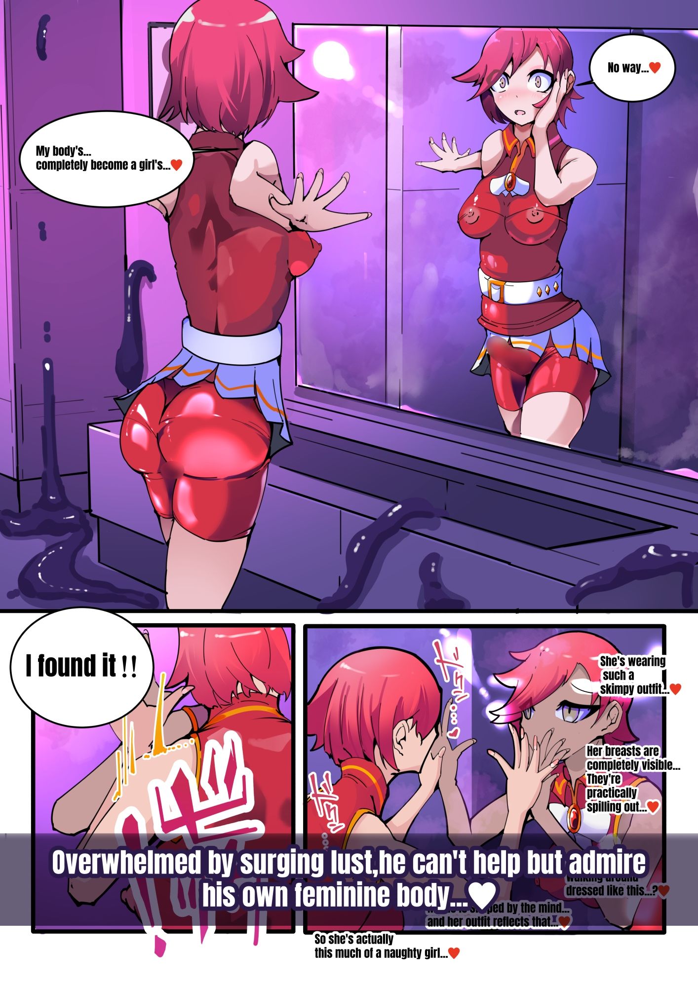 TSF Magical Boy Twin Wiz: A Magical Boy and the Academy Students Are Slowly Transformed into Girls ？ The Fall of His Other Half ？ - サンプル画像 5