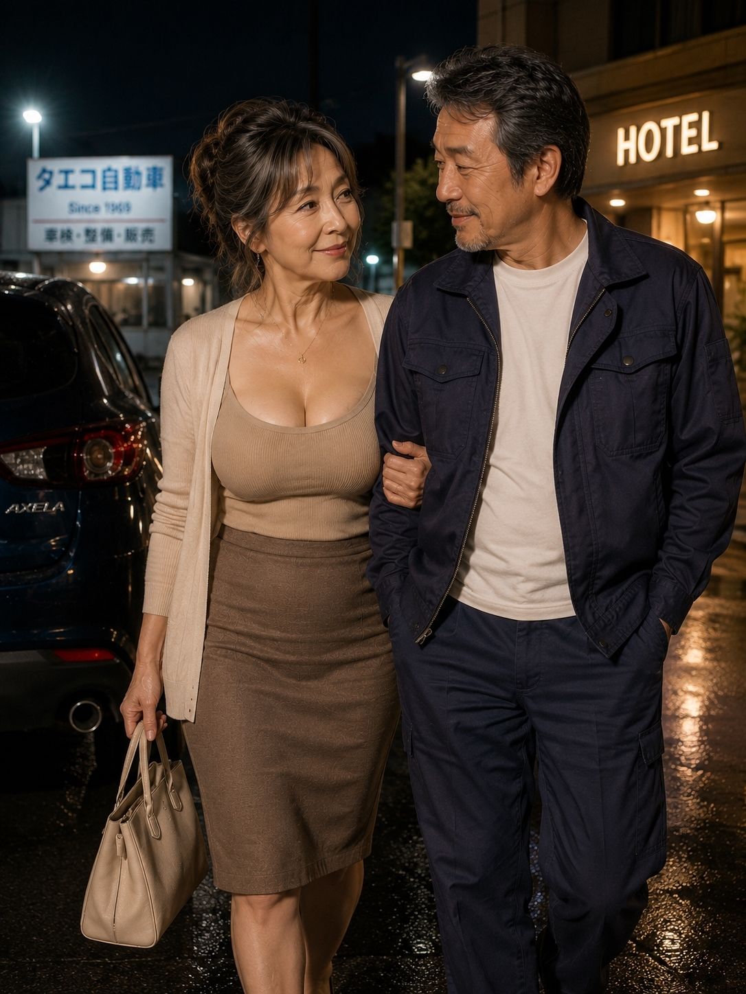 妙子（タエコ）と弘（ヒロム）14  車屋のタエコさん  それは買い物の帰り道だった - サンプル画像 3