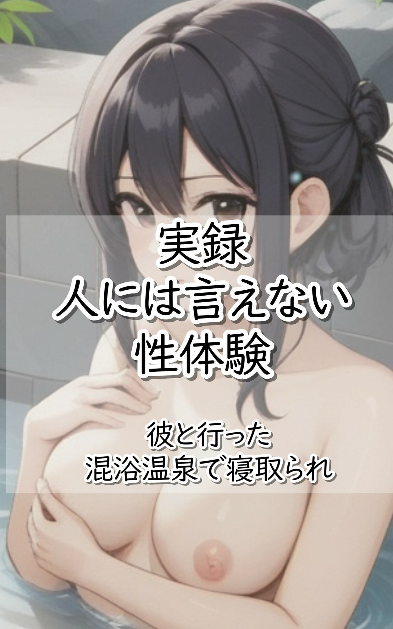 実録！人には言えない性体験  彼と行った混浴温泉で寝取られ - サンプル画像 1