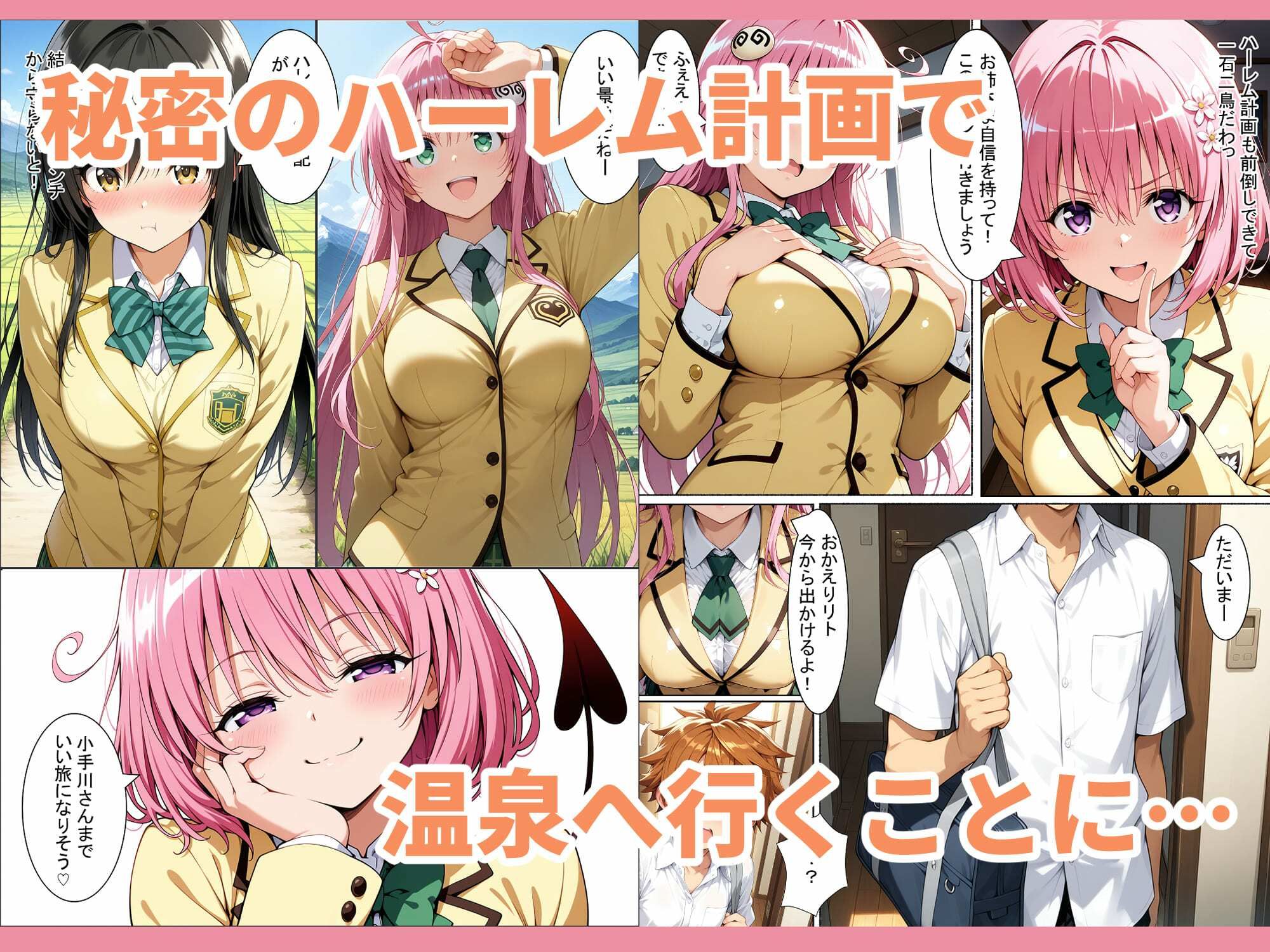 To L●VEる 温泉ハーレムで子作りSEX計画 - サンプル画像 2