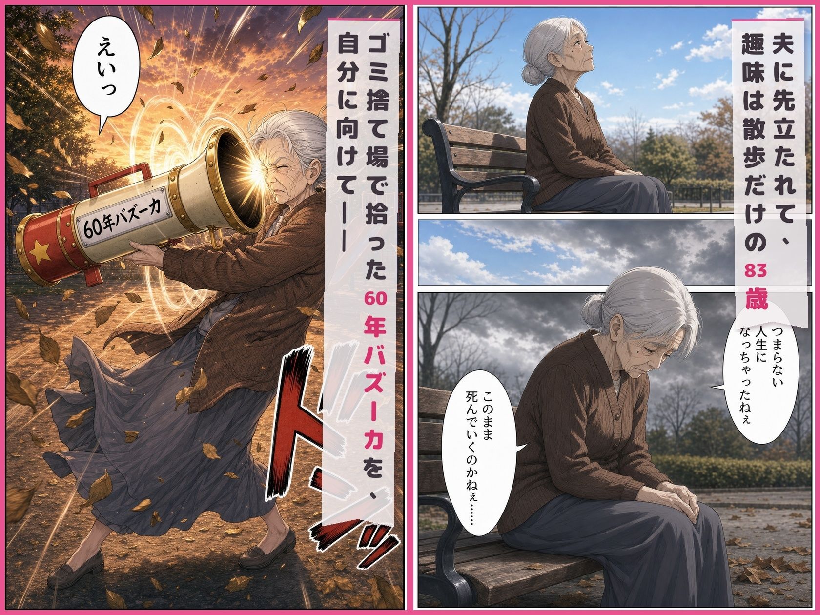 『60年バズーカ！〜83歳の元伝説キャバ嬢、若返って無双する〜』 - サンプル画像 1