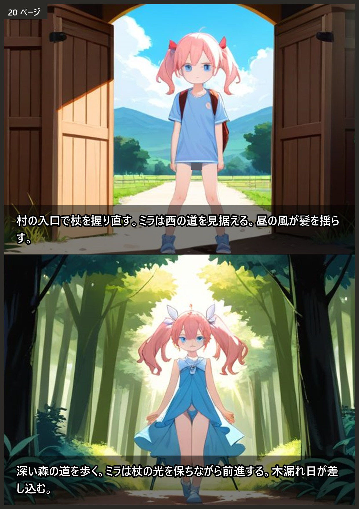 魔法少女ミラ穢れの影に抗う桃色の決意 - サンプル画像 8