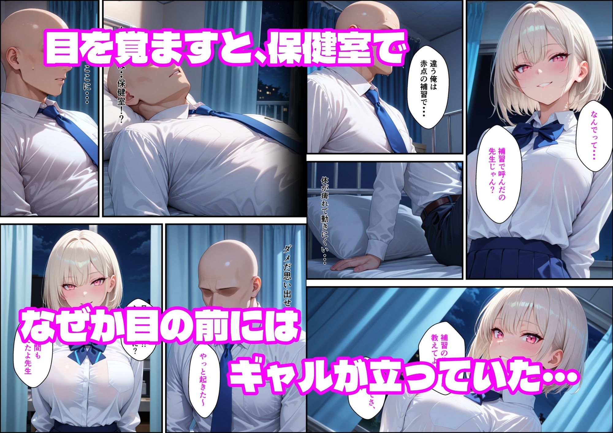 童貞非モテ教師の俺が、小悪魔白ギャルに射精管理される話 - サンプル画像 3