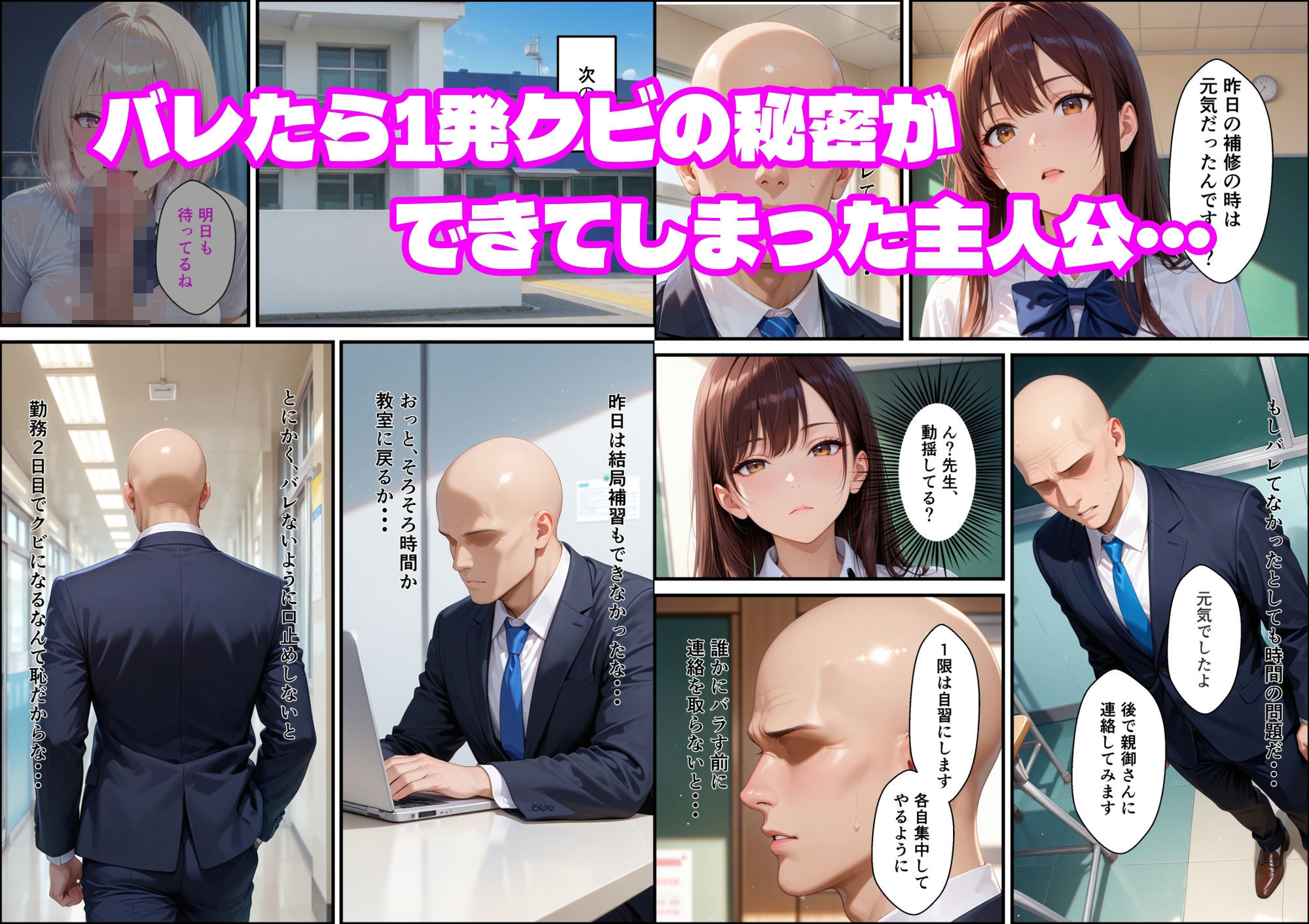 童貞非モテ教師の俺が、小悪魔白ギャルに射精管理される話 - サンプル画像 7