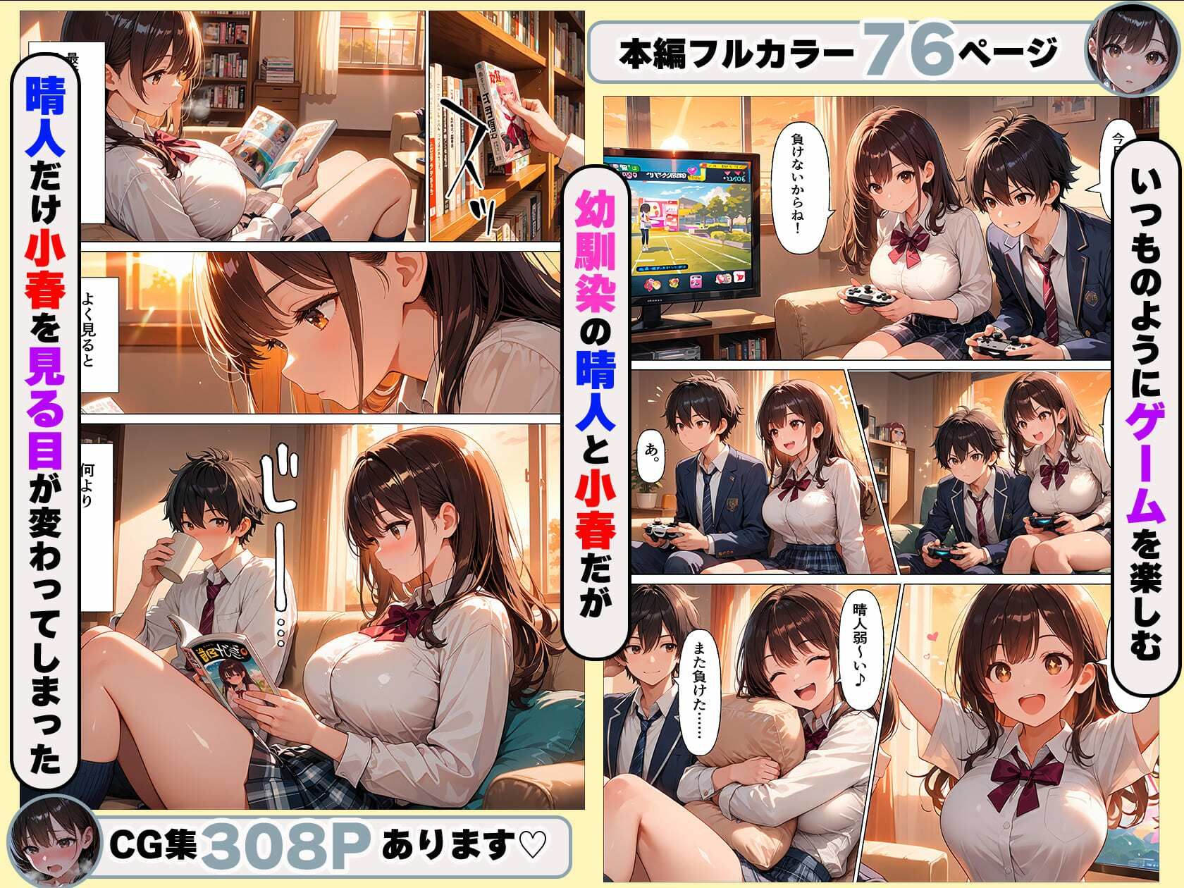 たわわに実った幼馴染は今日も僕の部屋へ入り浸るー初めてのセックスー - サンプル画像 3