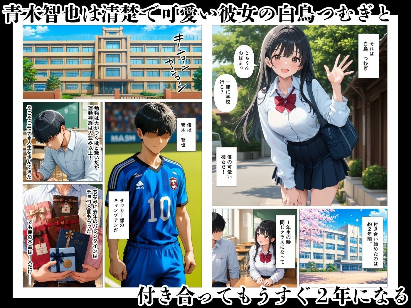 清楚彼女は処女を奪われイキ狂い寝取られる - サンプル画像 1
