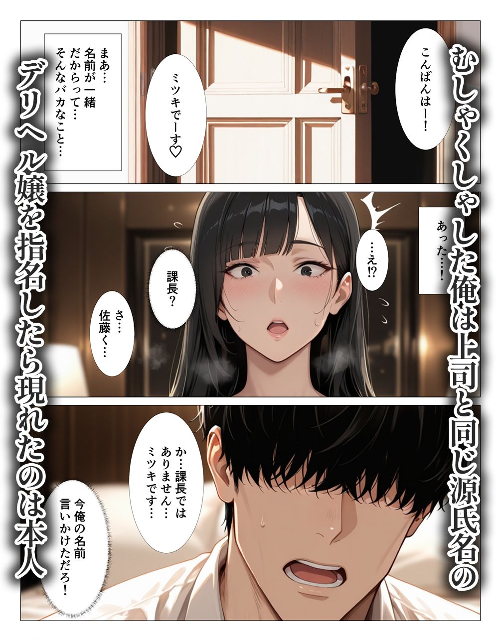 クール系上司がデリヘル嬢だったので爆乳吸って中出しした話 - サンプル画像 2