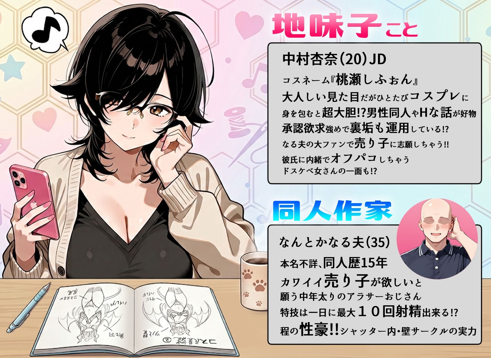 絶妙にチョロそうな地味子コスプレイヤーが俺のサークルの売り子に！？ - サンプル画像 1