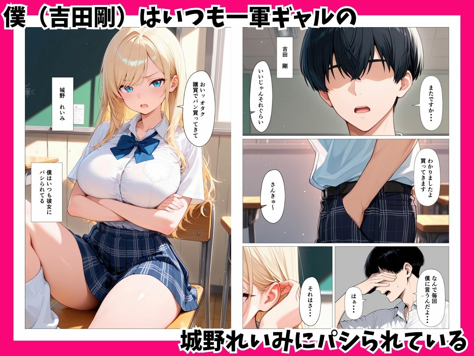 陰キャの僕をパシるギャルをSSランク精子で種付け潮だくセックスした話 - サンプル画像 1