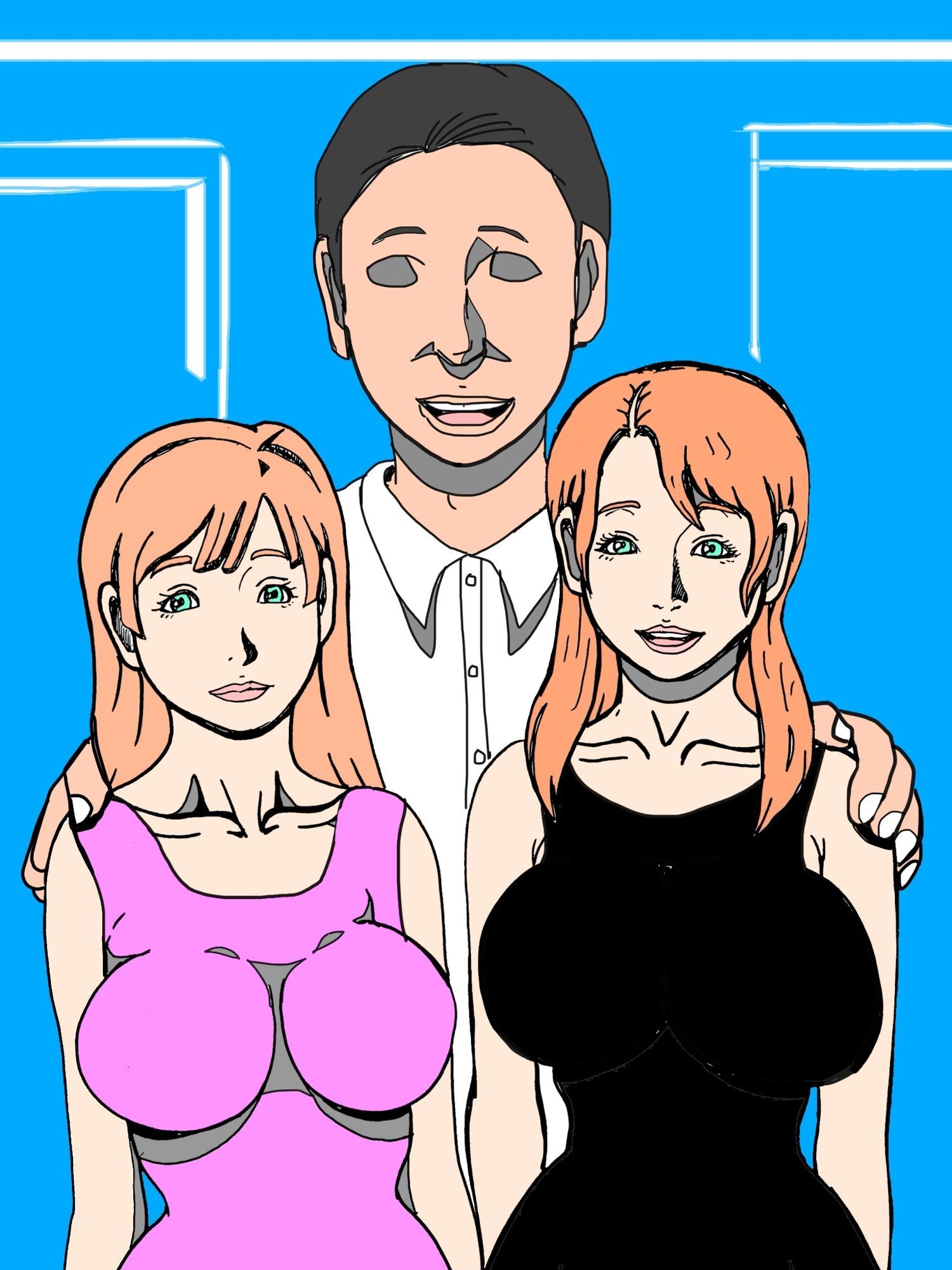 尊敬する上司の奥様と娘さんと交尾キメてます - サンプル画像 3