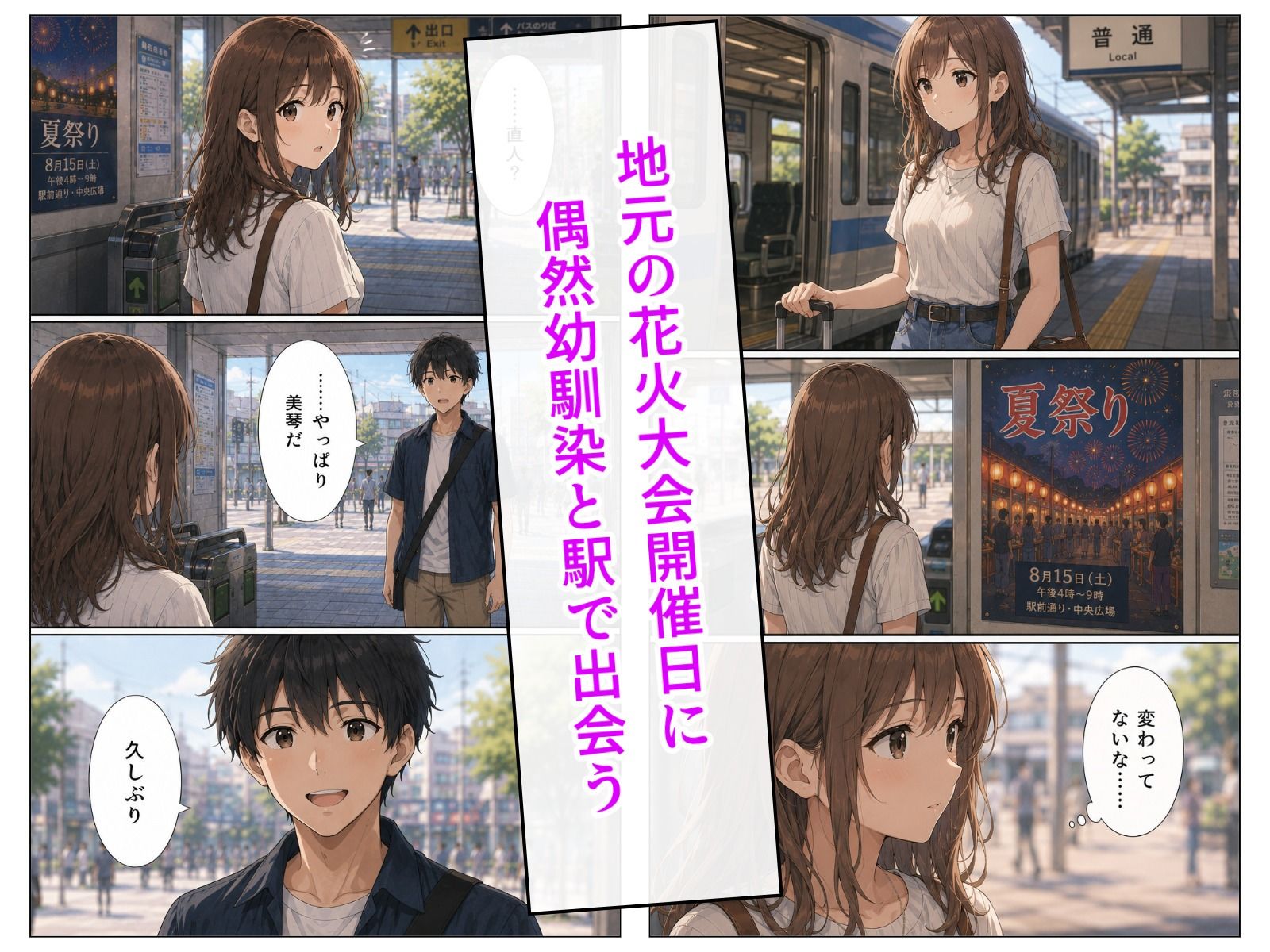 夏祭りのあと、浴衣姿の幼馴染と。 - サンプル画像 2