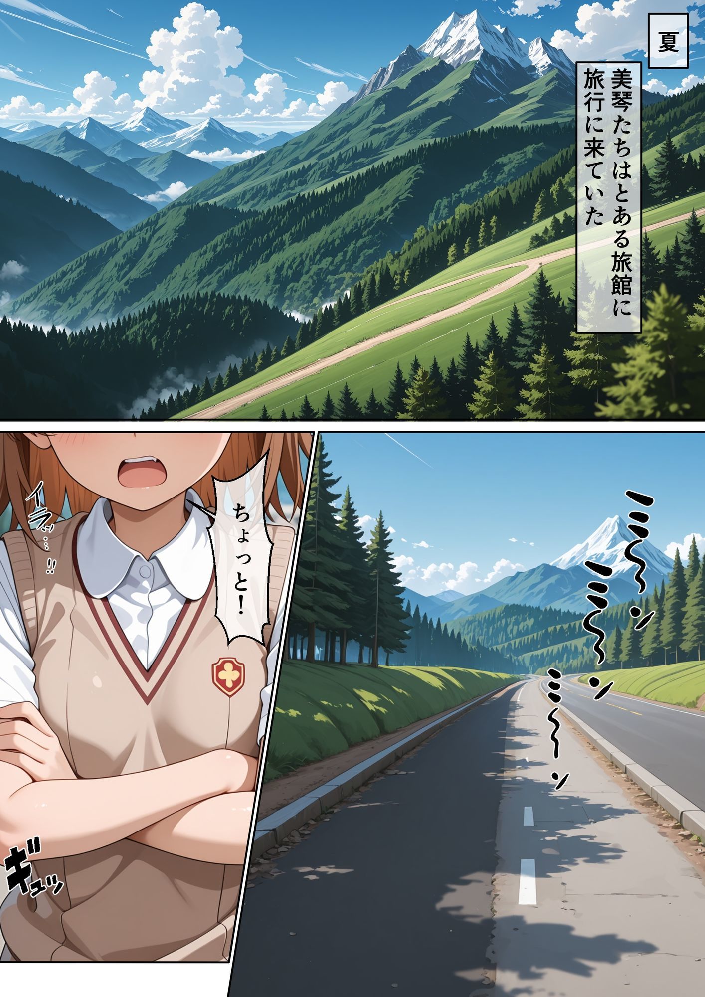 とある旅館の性交生活 催◯温泉旅館【とある科学◯超電磁砲編】 - サンプル画像 1