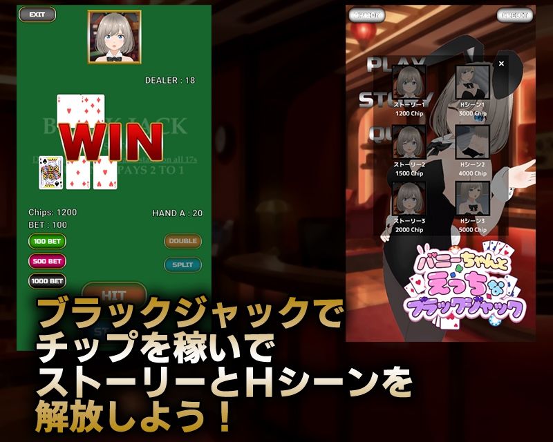 バニーちゃんとえっちなブラックジャック - サンプル画像 1