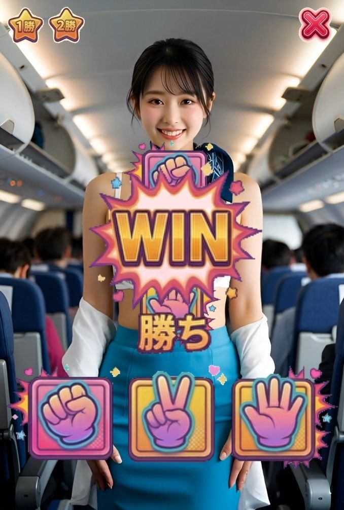 脱いで、しゃぶって、本番まで！ 動く脱衣野球拳 〜CA・コンビニ・保育士編〜 - サンプル画像 5