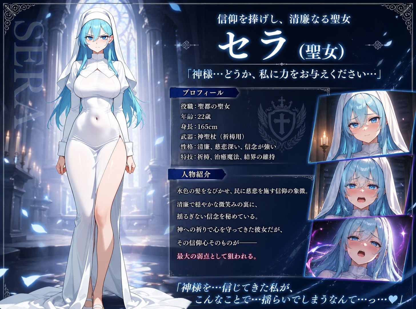 堕ちた聖域 〜催●に囚われた三人の女〜 - サンプル画像 3