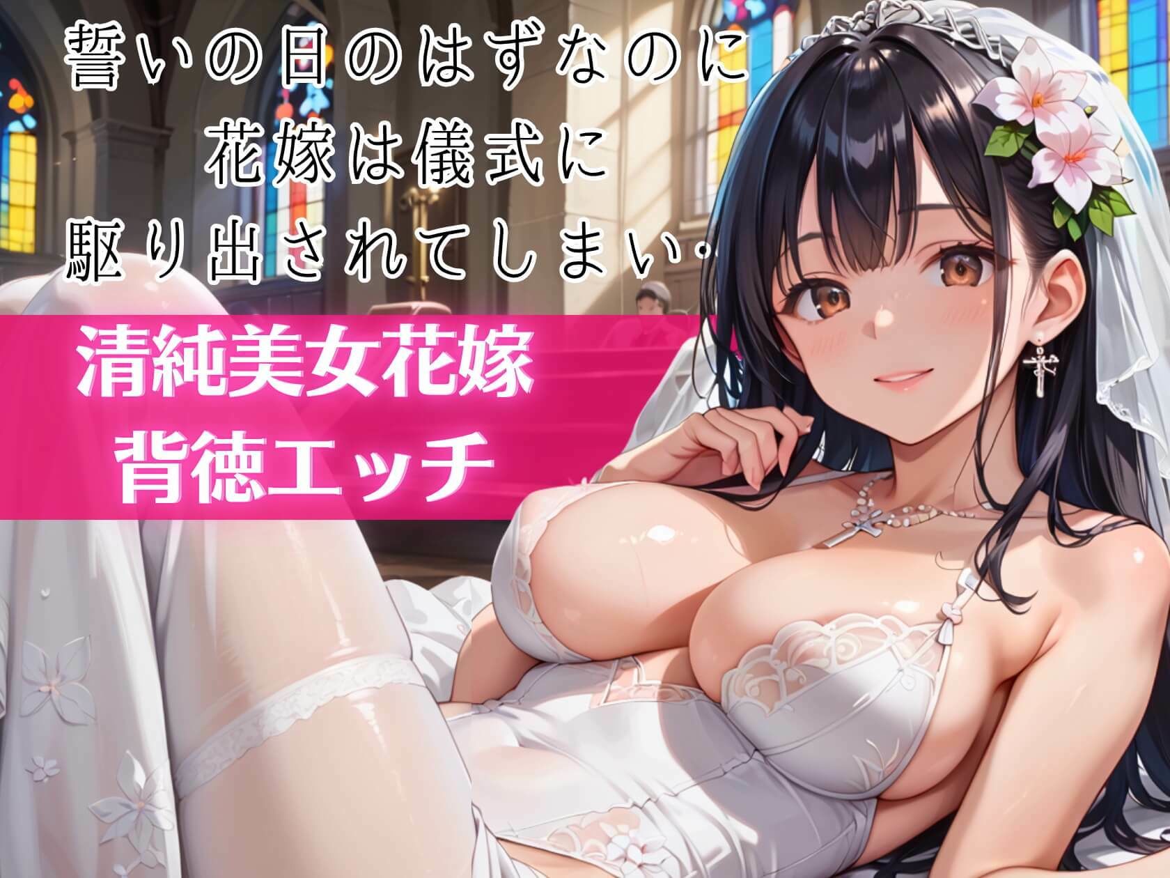 寝取られ花嫁 〜誓いの教会で、夫の隣で堕とされて〜 - サンプル画像 1