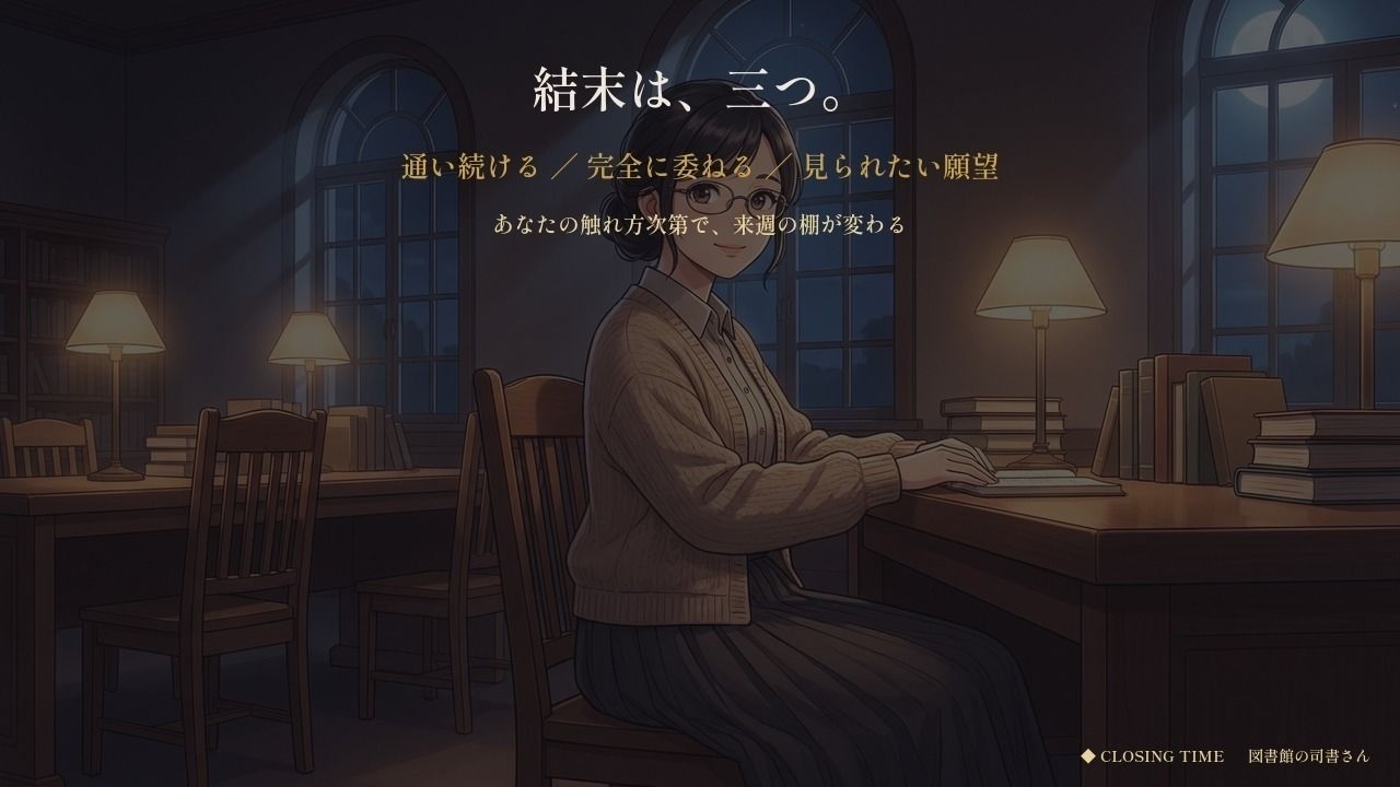 「お静かに」が言えなくなる司書さん 〜閉館まで三十分、声を殺せない夜〜 - サンプル画像 9