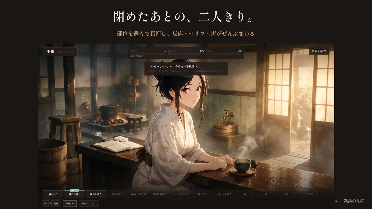 銭湯の女将 〜のれんが下りたあと〜 - サンプル画像 2