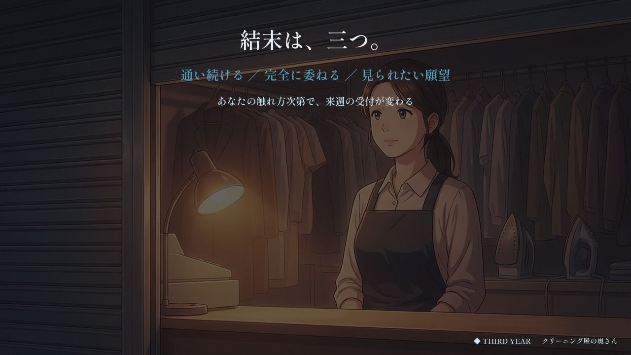 俺のシャツの畳み方を覚えている奥さん 〜クリーニング屋に通って三年目の夜〜 - サンプル画像 9