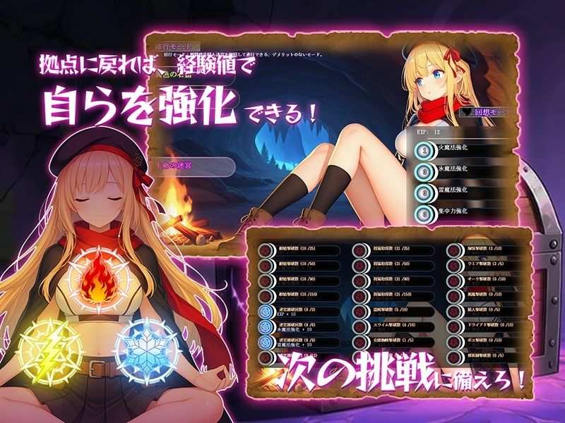 金稼ぎのはずが ダンジョン最下層に落ちた私、 絶対に生きて宝を持ち帰る！御姉.ver - サンプル画像 5