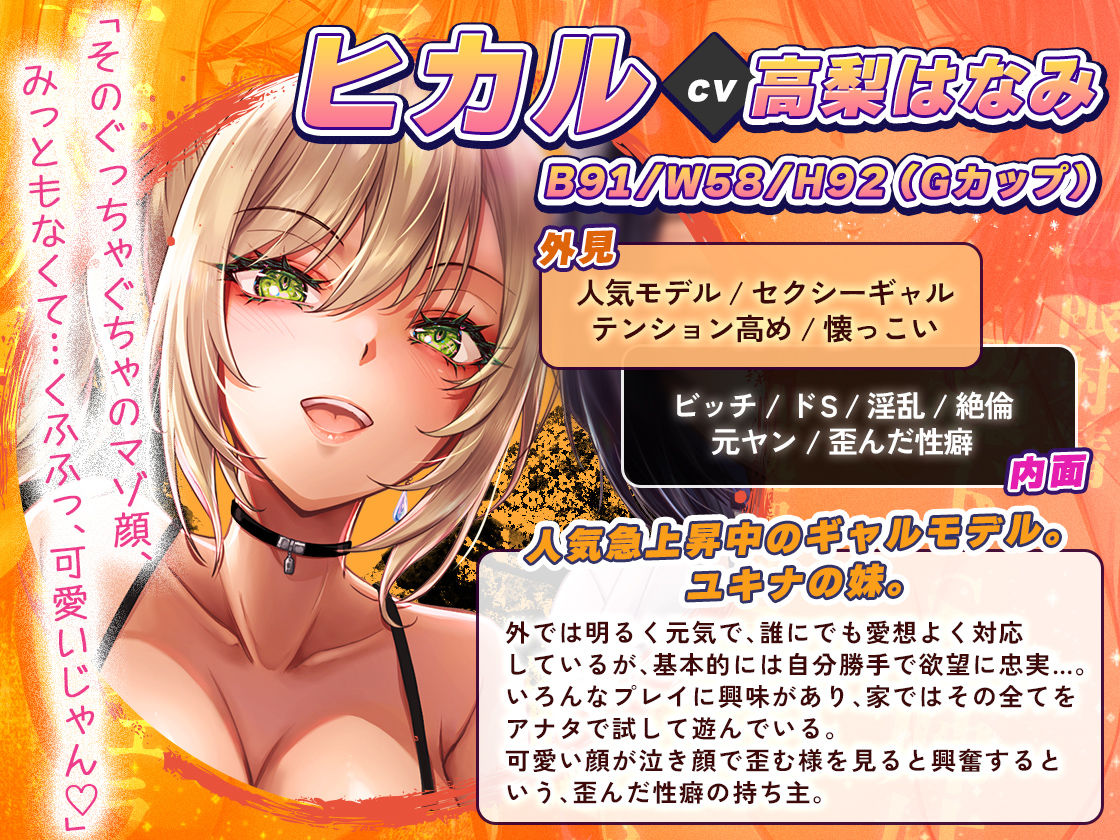 【逆レ○プ】強○おちんぽ奉仕性活 〜僕は姉妹のオナペット〜［高音質KU100バイノーラル］ - サンプル画像 1