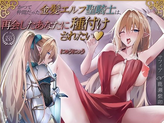 かつて仲間だった金髪エルフ聖騎士は、再会したあなたに種付けされたい♪【KU100収録】