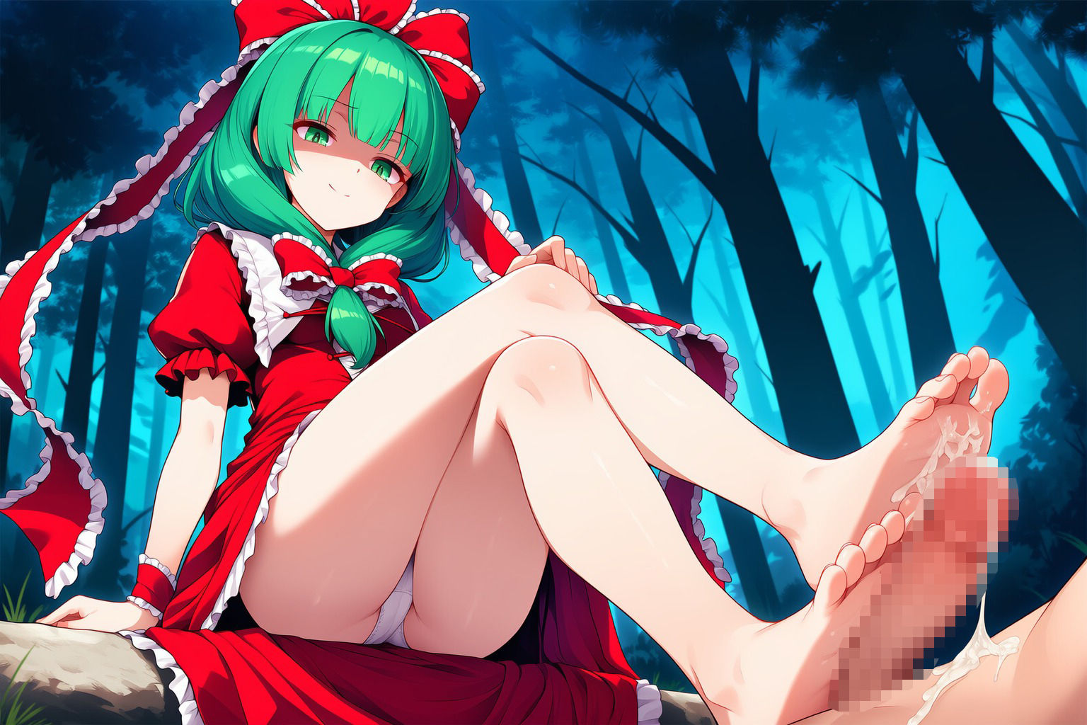 ヤクジン様に絞り殺される！ お姉さんに見初められたらオワリ 一度捕まったら、枯れ果てるまで交尾 - サンプル画像 4