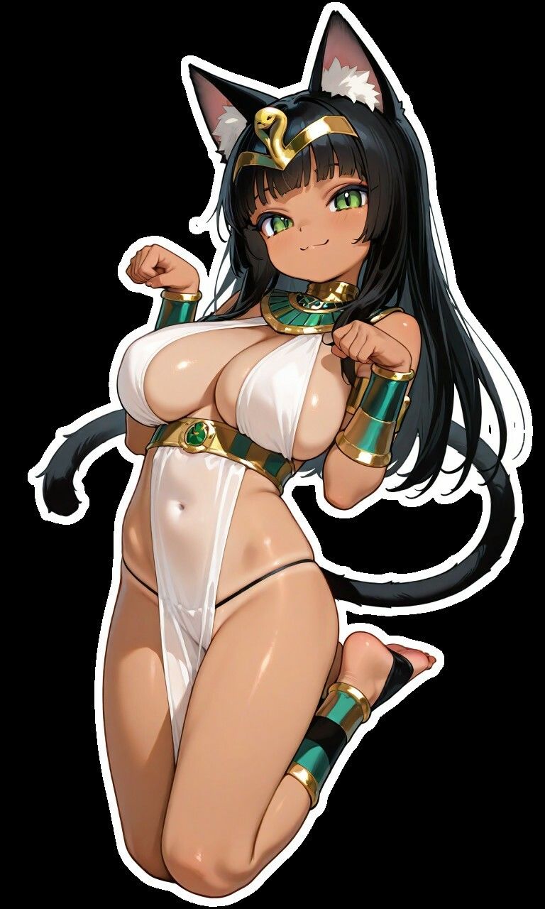 褐色エジプト猫耳爆乳〇リとの日常〜捨て猫から始まる幸せでドスケベな暮らし〜【ファンタジー/けもみみ/人外】 - サンプル画像 6