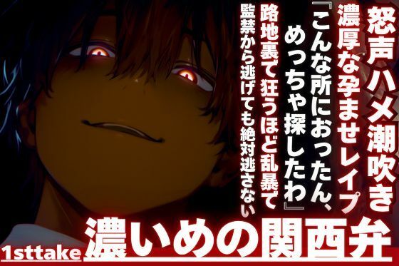 【『なんで、逃げんねん____』】俺はこんなに愛してるのに__監禁逃亡。見つけたから路地裏で狂うほど乱暴で濃厚な孕ませレ●プ ハメ潮吹き__※濃い目の関西弁※ - サンプル画像 1
