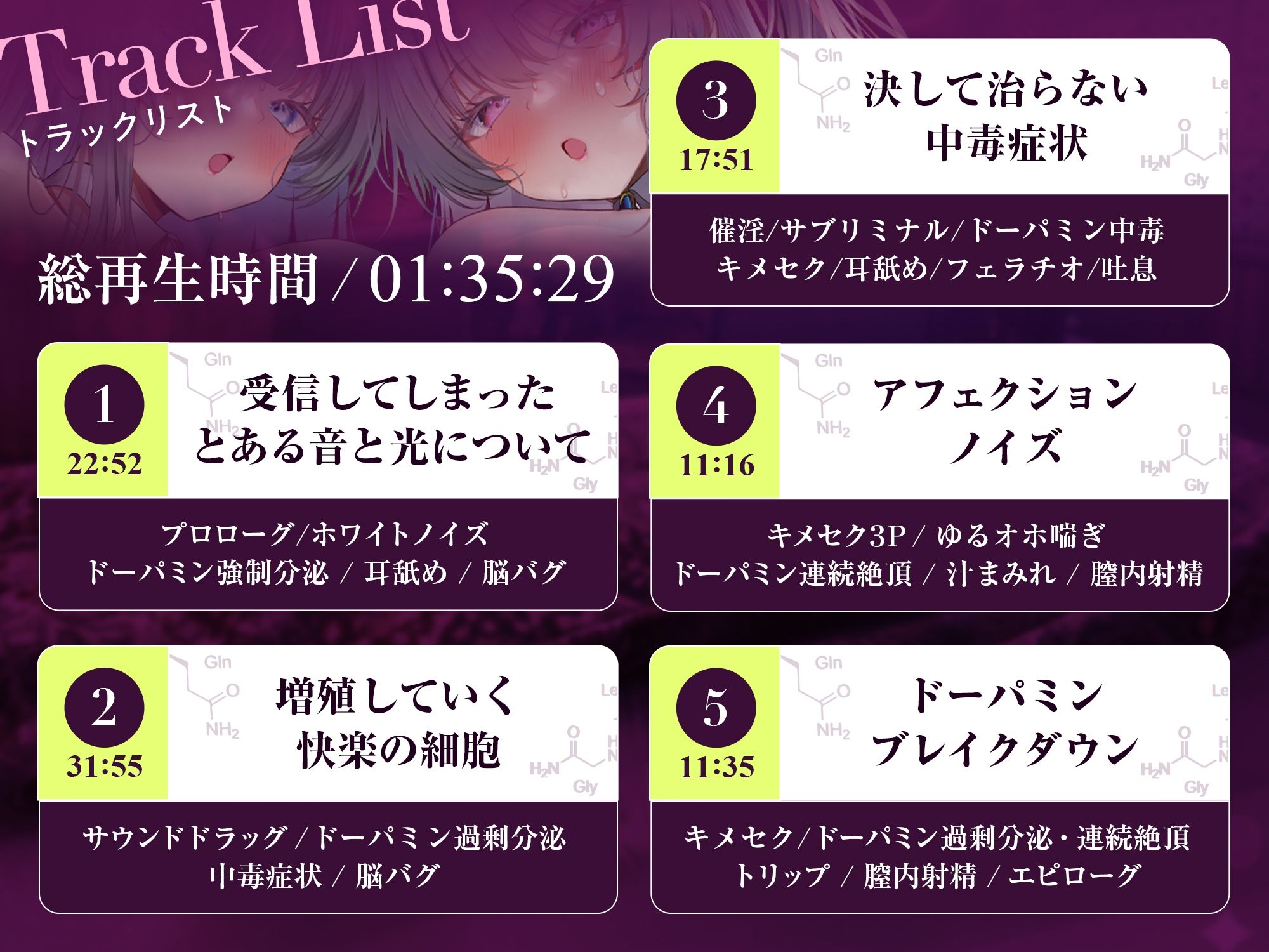 【脳汁ドバドバ】ドーパミン・ブレイクダウン〜聴くだけで無限に増殖する快楽物質で「痙攣」脳イキが止まらない〜【サウンドドラッグ】 - サンプル画像 9
