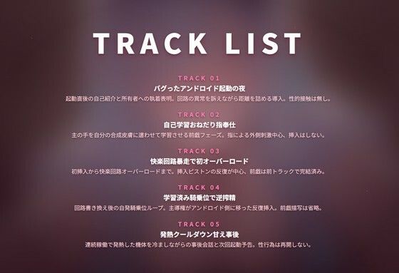 【無声リミッター崩壊×回路暴走】初期不良アンドロイドの主溺愛オーバーロード交尾 〜学習するたび下品に堕ちる快楽回路（はーと）〜（全80分） - サンプル画像 2
