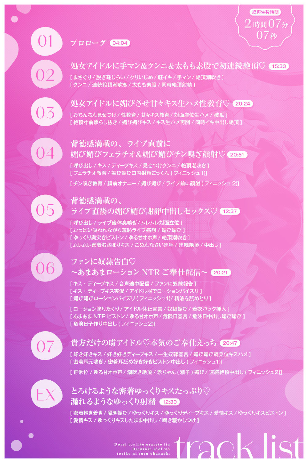 【媚び媚び性教育2】奴●として売られていた大人気アイドルを虜にするお話【キス大好き奴●】 - サンプル画像 4