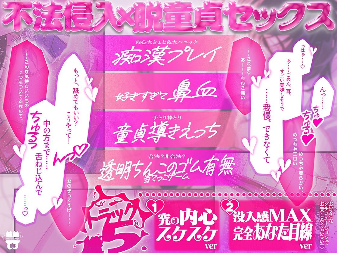 【不法侵入×ヘタレ溺愛】透明人間Qくん、脱童貞への軌跡。〜念願のAVシチュなのに彼女が好きすぎて上手く襲えない件について〜 - サンプル画像 2