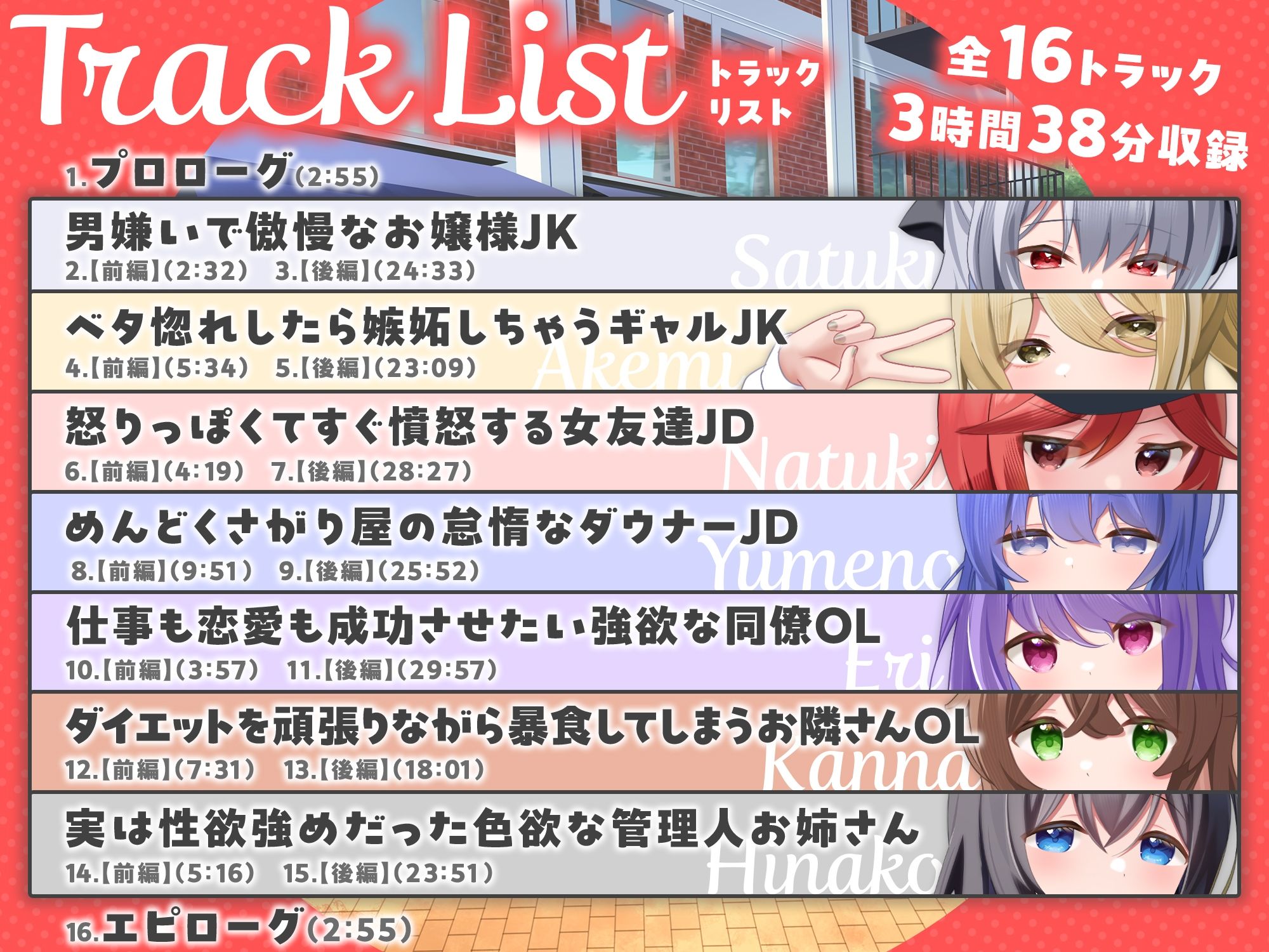 【7周年記念作品/7人オムニバス作品/3時間越え】縁結び荘へようこそ-アパートに住む7人の住人と甘々エッチする話【バイノーラル】 - サンプル画像 3