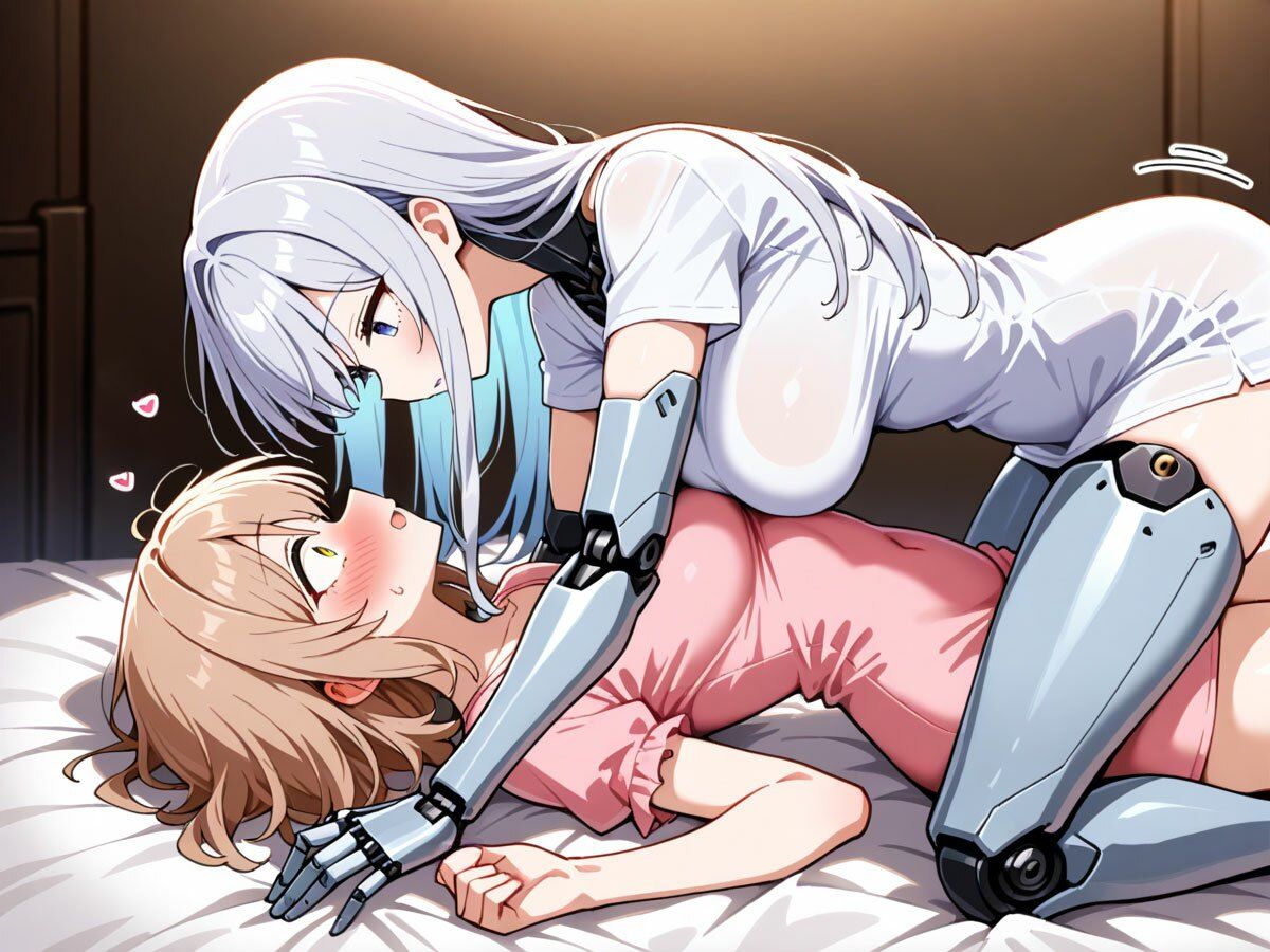【百合】彼氏の家で見つけた美少女アンドロイドを起動してみたら、えちえちモードで襲われた‥ - サンプル画像 3