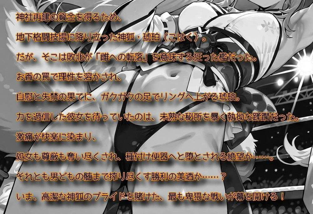 バトルファック19〜狐娘コハク/神社再建のために処女レ〇プされたくないのじゃ！〜 - サンプル画像 2