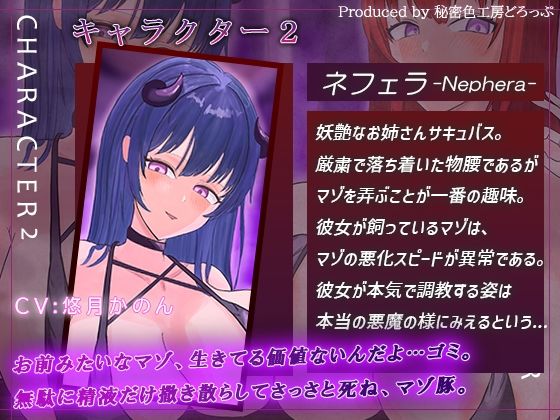 【ほぼ常時かりかり】Wサキュバスによる乳首責めとマゾ苛めノルマ式オナサポゲーム【ほぼ常時かりかりこりこりボイス×14のノルマ×マゾ】 - サンプル画像 5