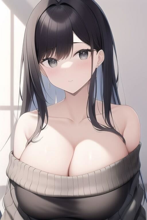 「健全な」セーター娘 - サンプル画像 1