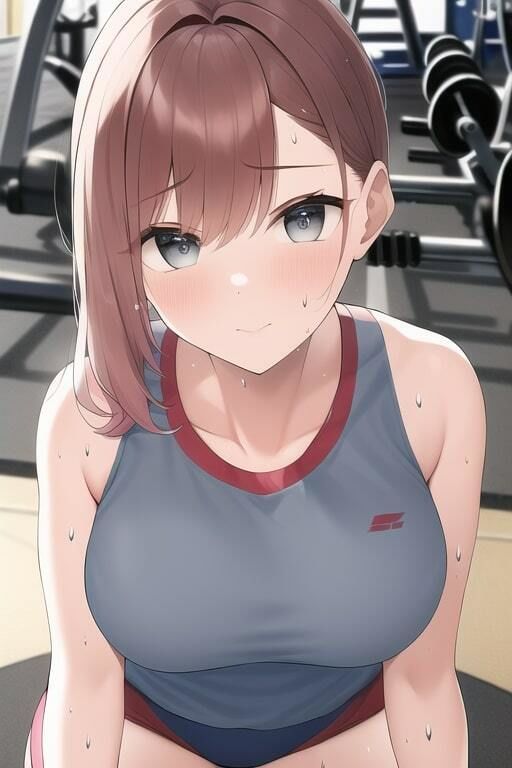 「健全な」汗だく体操着JK - サンプル画像 1