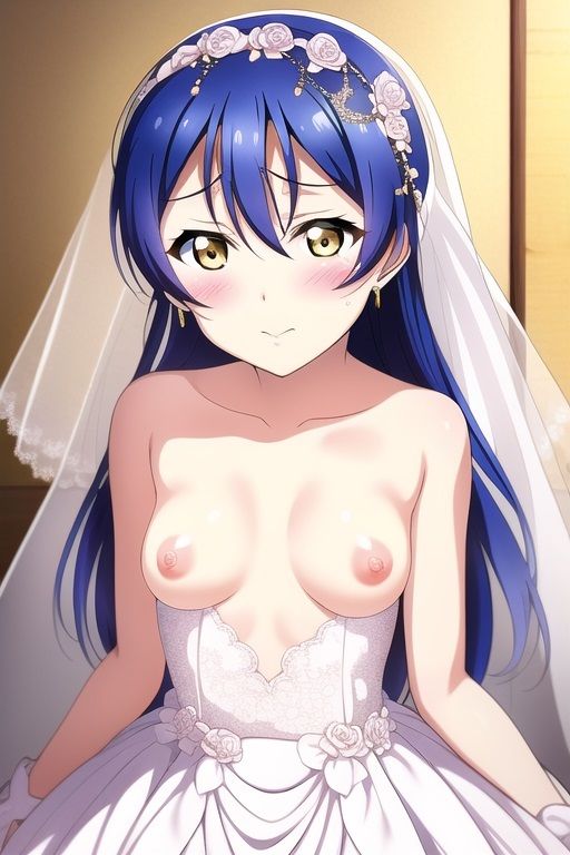 ラ○ライブ！CG集 園〇海未（ウェディングドレス） R-18あり - サンプル画像 2