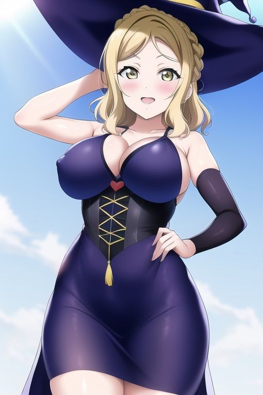 ラ○ライブ！サンシャイン！！CG集 小○鞠莉（魔女コス） R-18あり - サンプル画像 3