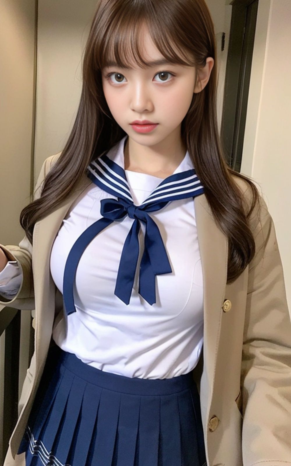 制服コスプレ美女【AIグラドル編集部vol.53】 - サンプル画像 2