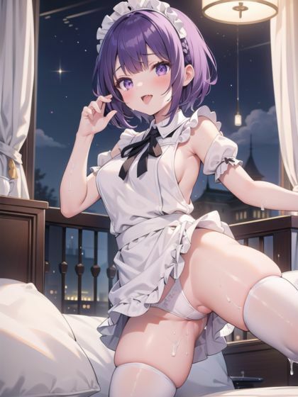 淫乱巨乳メイド - サンプル画像 2