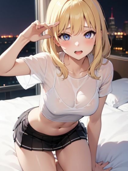 ビッチギャルな女子大生の援交 - サンプル画像 1