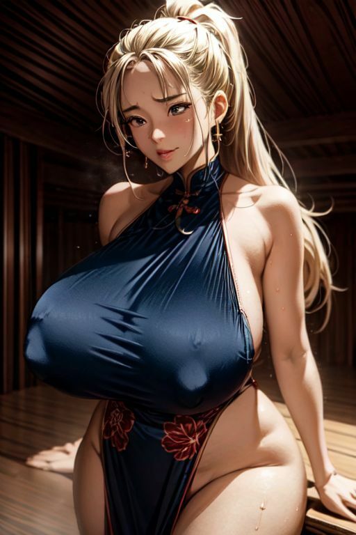 爆乳AIセクシーチャイナドレス1 - サンプル画像 6